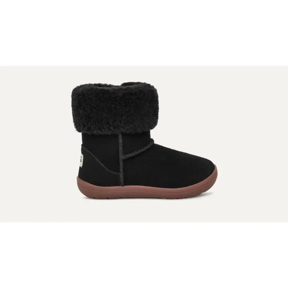 UGG Sammee black Toddler Boots with Velcro Sz 10
